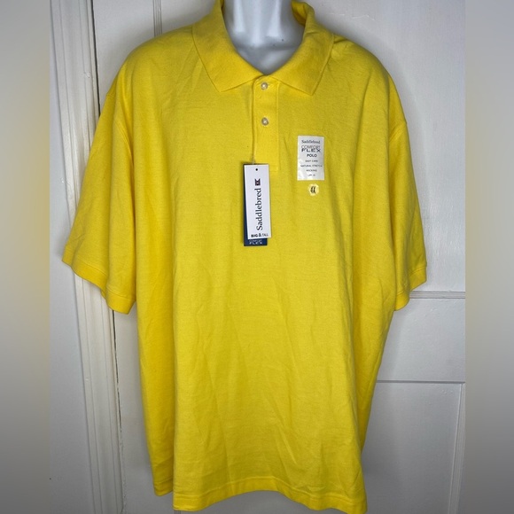Saddlebred Yellow Men's Polo Shirt - Picture 1 of 3